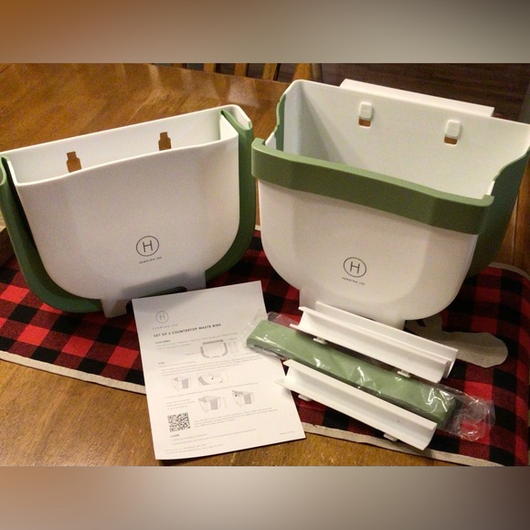 Other - Set of 2 Countertop Waste Bins & 1 Prepology Manual Chopper